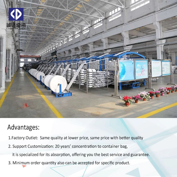 Waterproof Ventilated Bulk Bags , 2 Tonne Bulk Bags With Cross Corner Belts