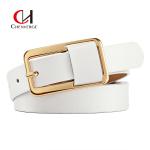 Genuine Cowhide Thin Ladies Leather Belt Fashion Personality Needle Buckle