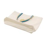 Natural Color SGS Silk Printing Zipper Cotton Canvas Bag