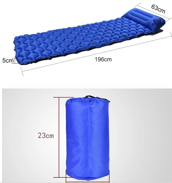 OEM Ultralight Foldable Air Cushion S Sleeping Rubber Mat With Pillow