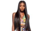 Natural Straight Real Hair Colored Hair Wigs , Full Lace Front Wigs For Black
