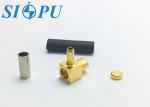 RF Coax Female Right Angle MCX Connector For RG 316/U Cable
