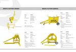 120mm Garden Machine Tools Semiautomatic Brick Cutting Machine