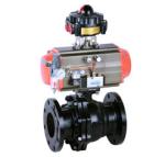 Flange 8bar Pneumatic Ball Valve 4.0MPa RQ4P1FP16-Q With WCB Actautor