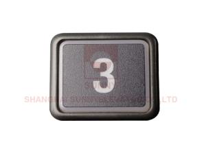 Quality Dark Grey Elevator Push Button LED Illumination Touch Sense 3,000,000 Times wholesale