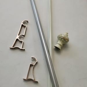 Quality 5.8 Metre 0.35mm Black Wrought Iron Curtain Rods wholesale