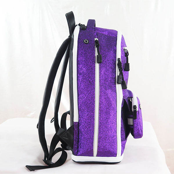 Purple Sparkle Fashion Sports Backpack Cheerleading Backpack Personalized