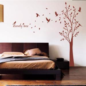 Quality Modern Tree Wall Flower Stickers HB-122 / Decal Wall Stickers wholesale