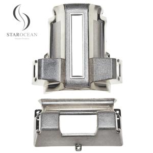 Quality Silver Plastic Coffin Corner Contains Metal Rod Set Funeral Supplies Wholesale 7# S wholesale