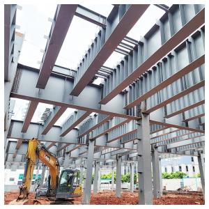 Quality Prefabricated Metal Storage Buildings , Sandwich Panel Steel Building Workshop Garage wholesale