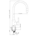 Modern Anticorrosive Max 605mm Flexible Sink Tap