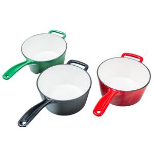 Quality Enameled Non Stick Enameled Cast Iron Saucepan 2.5 Quart 16cm wholesale