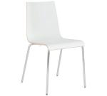 82.5cm Modern Dining Chair with Electroplate Metal Legs