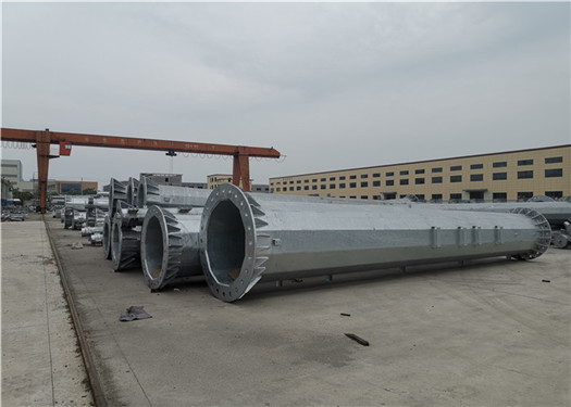 Q345 35KV Anti - Rust Steel Tubular Pole For Transmission Line Project