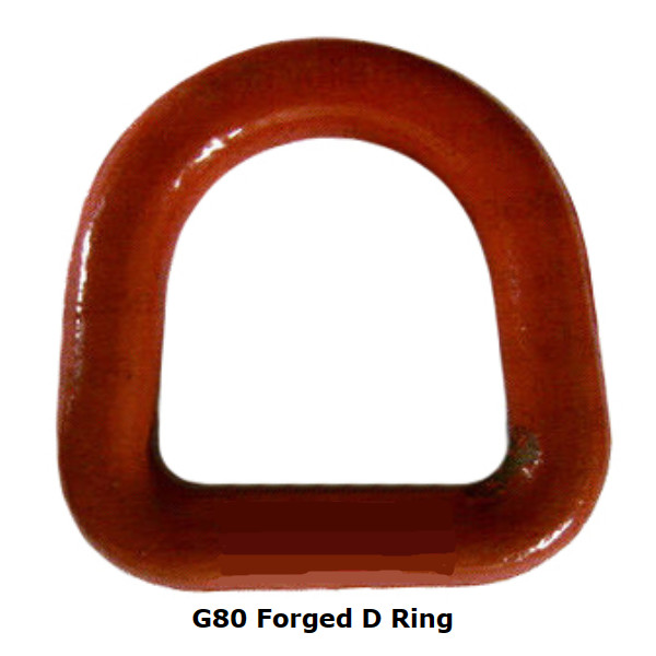 2.5T - 8T G80 Forged D Ring Color Painted Alloy Steel For Lifting Accessories