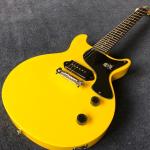 1959 LP Junior electric guitar yellow color one piece bridge pickup mahogany