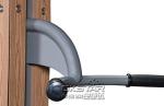 wooden street lamp outdoor fitness equipment hip twister