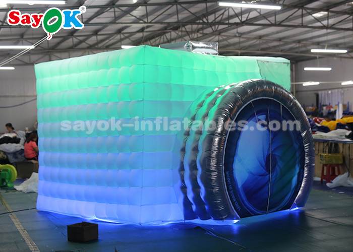 Portable Photo Booth Inflatable Photo Studio Lightweight Inflatable Photo Booth Double LED Strips For Trade Show