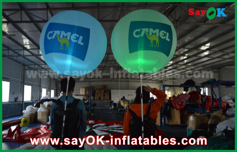 Customized LED Light Inflatable Walking Ballons For Advertising