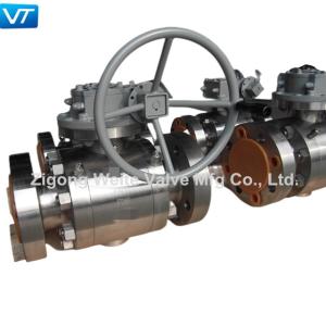 Quality 1500LB F316 Stainless Steel Flanged Ball Valve Gearbox Actuator 4 Inch F316 Ball Valve wholesale