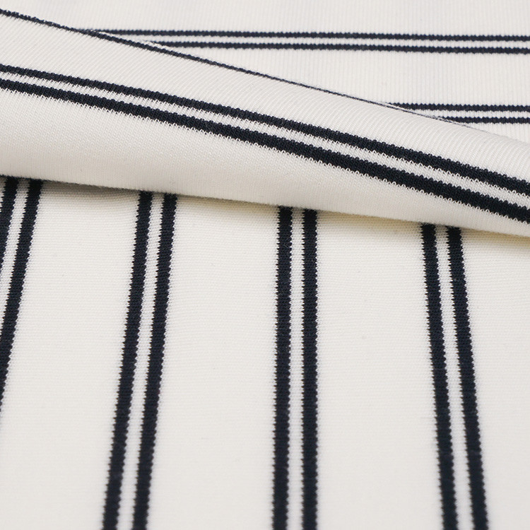 Good Gloss Smooth Striped Lenjing Modal Material Fabric For Intimate Pajamas