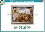 PCB Assembled RG174 RF Coaxial Connector MCX Gold Plated Less Weight