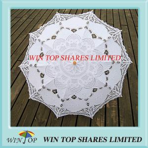 Quality White embroidery craft umbrella factory wholesale