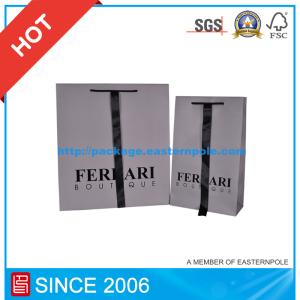 Quality European Logo Embossing Paper Bag, Paper Gift Bag wholesale