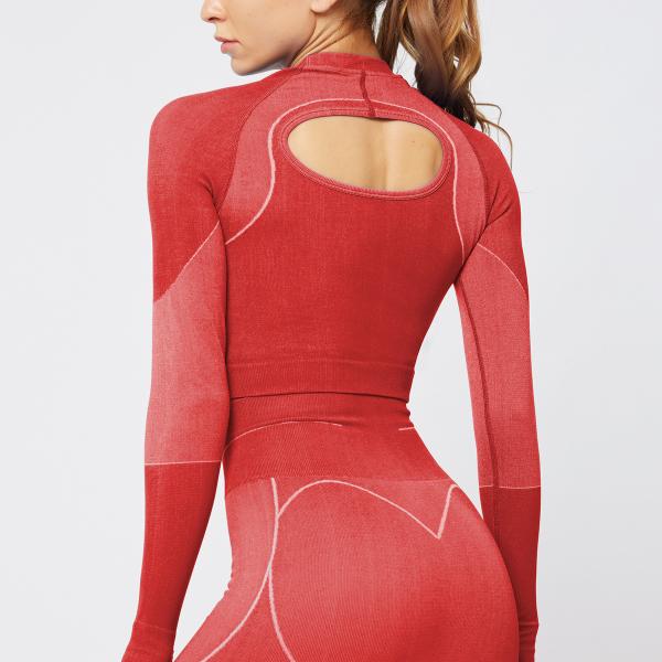Ebay Amazon Ins line Jacquard seamless knitting long-sleeved gradient hollowed