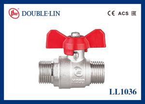 Quality 1/4 &quot; To 1 &quot; Male X Male 25 Bar Brass Ball Valve With T Handle wholesale