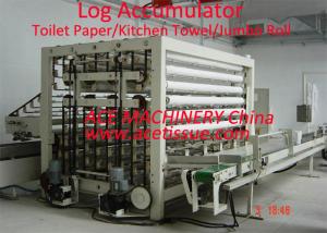 Quality Automatic Industrial Roll Log Accumulator For Hand Roll Tissue Diameter 250mm wholesale