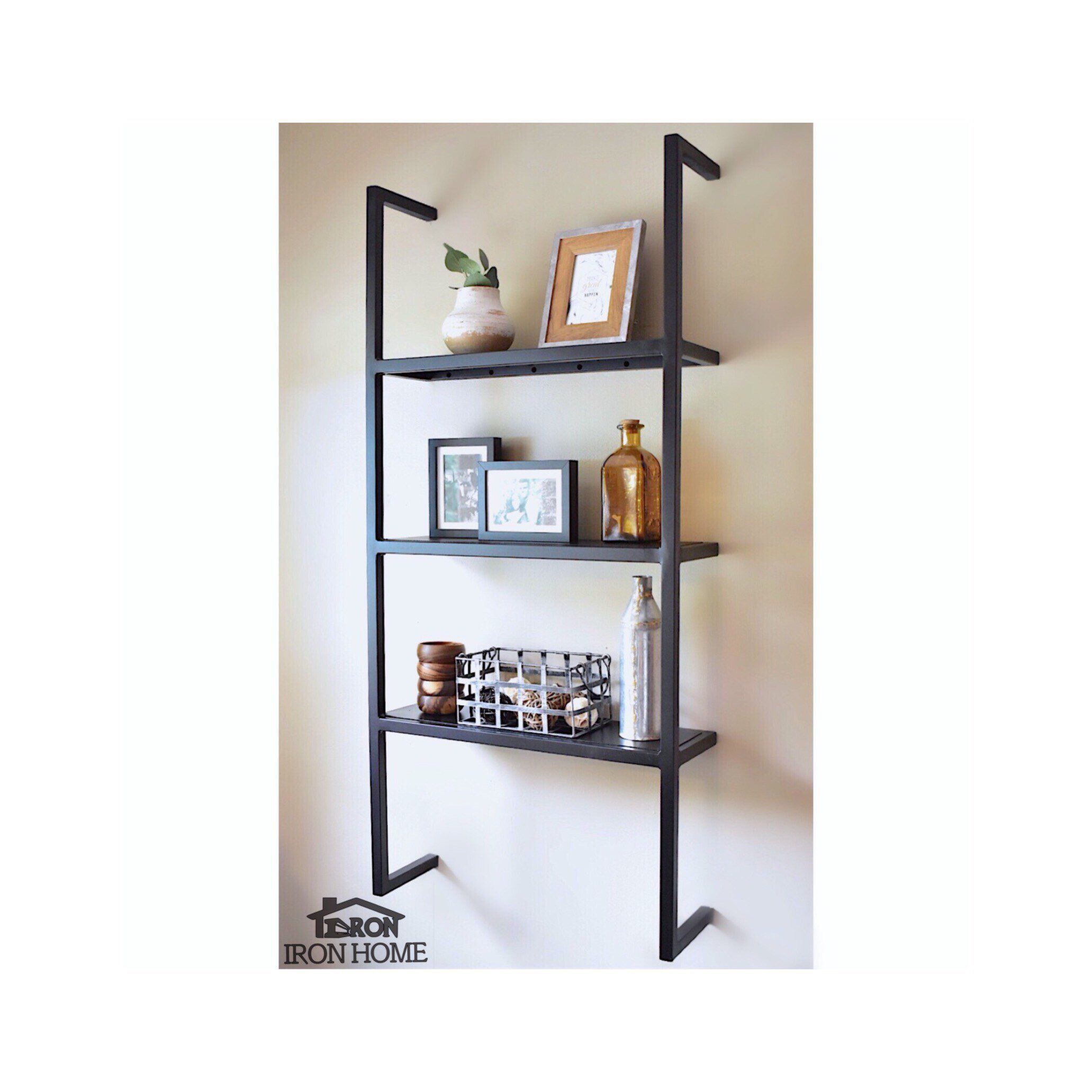 Brass Floating Wall Shelf Brackets with Single-side Structure and Drilling Process