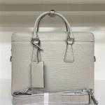 Authentic Crocodile Belly Skin Matt Finish Nude Color Male Briefcase Genuine