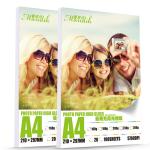 Photographic Print A Grade 230gr A4 Glossy Paper
