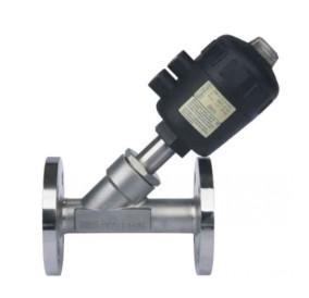 Quality PTEF Sealing 16bar Manual Angle Valve YJ4P1FP16-Q Pneumatic Flange wholesale