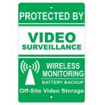 Aluminum Reflective Video And Audio Security CCTV Surveillance Signage OEM