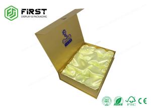 Quality Custom Logo Printed Luxury Magnetic Closure Rigid Cardboard Gift Box With Velvet Insert wholesale