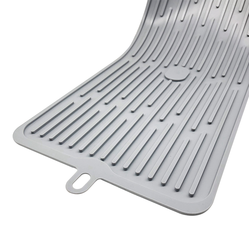 2019 Amazon Hot Selling Heat Resistant Eco-Friendly Silicone Dish Drying Mat Easy Clean Dishwasher Safe