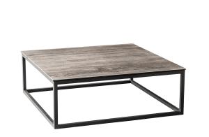 Quality Rectangle Artistic Coffee Tables , Tempered Glass Coffee Table Black Leg wholesale