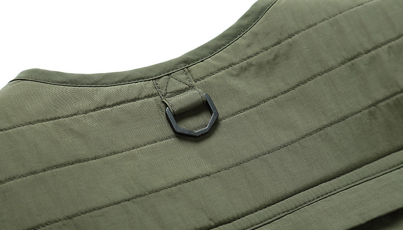 Tactical Custom Utility Outdoor Fishing Sleeveless Lightweight Utility Knit Waistcoat Men Multi Pocket Vest for Workout