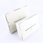 Corrugated Folding Disposable Food Packaging Box White Paper Container