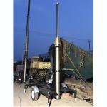 10m locking pneumatic telescopic mast 70kg payloads-mobile telecom mast tower