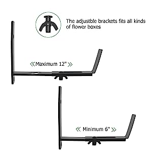 Wall Mount Window Box Bracket with Adjustable Butterfly Design and Customized Plating