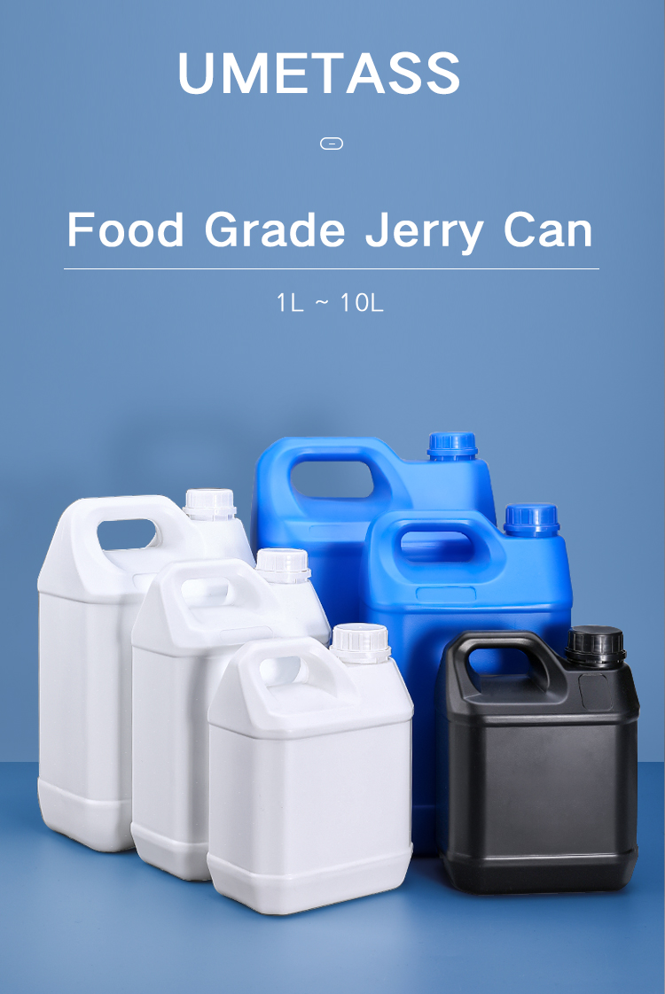 Plastic Square Barrel Jerry Can With Screw Lid Material Thickened Container 1L Supplied