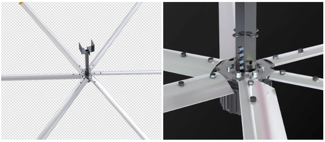 HVLS Ceiling PMSM Motor BLDC Ceiling Fan VFD Controller For Workshop