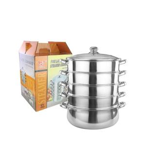 Quality Restaurant Stackable Steamer Pot Five Layers Customized Logo wholesale