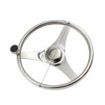 SGS 200KG 316 Stainless Steel Marine Boat Steering Wheels Plastic Polish