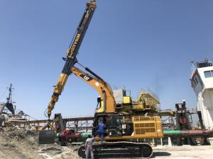 Quality KM260 Clamshell Telescopic Boom Arm Long Excavator 1600Kg Weight wholesale