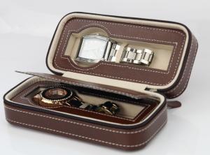 Quality Dual Grids Watch Display Box Rectangle Shaped Jewelry Storage Organizer wholesale