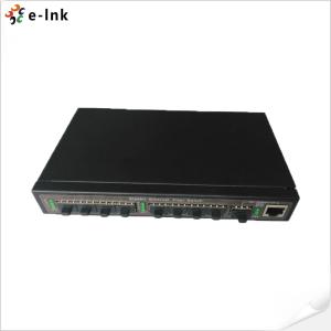 Quality 8-Ports 100M SFP To 1-port 1000M SFP/ TP Combo Uplink Managed Fiber Switch wholesale